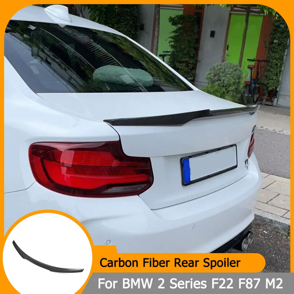 

Car Carbon Fiber Rear Trunk Spoiler Wings for BMW 2 Series F22 F87 M2 220i M235i Coupe 2-Door 2014-2019 Rear Spoiler Wing Lip