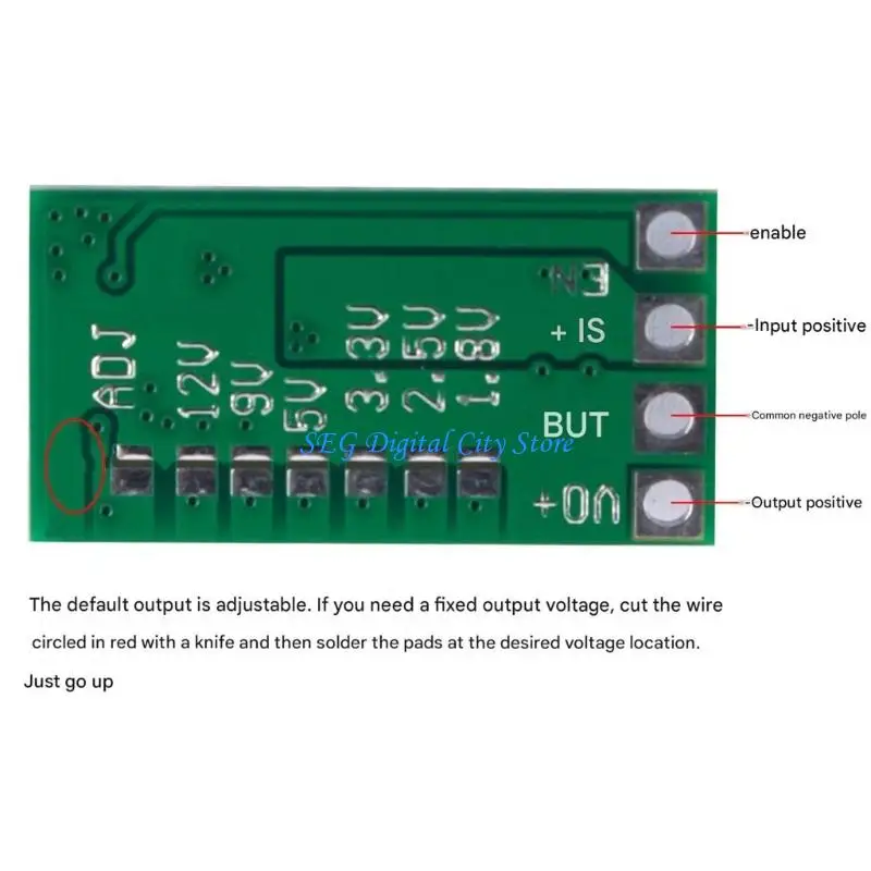 U75B Adjustable Converters From Input 0.8V to 17V Output 0.8V-17V Supports LED Lighting and Industrial Equipment