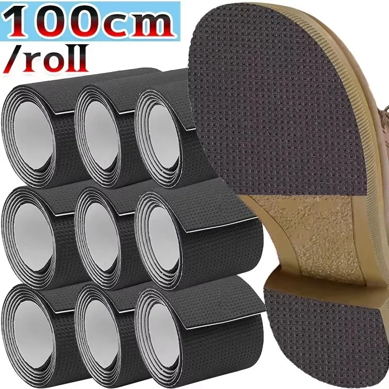 Adesivo Antiderrapante para Solado de Sapato de 1m, Protetores de Sapato Duráveis, Almofadas de Borracha para Salto Alto, Almofada Confortável