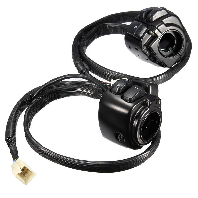 Motorcycle Black 1" 25mm Handlebar Turn Signal Control Switch For XL883 Sportster V-ROD Softail image 3