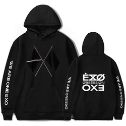 Hot Sale KPOP EXO NEW ALBUM Sixth Album OBSESSION WE ARE ONE EXO Print Hooded Women/Men Clothes Casual Hoodie Sweatshirt