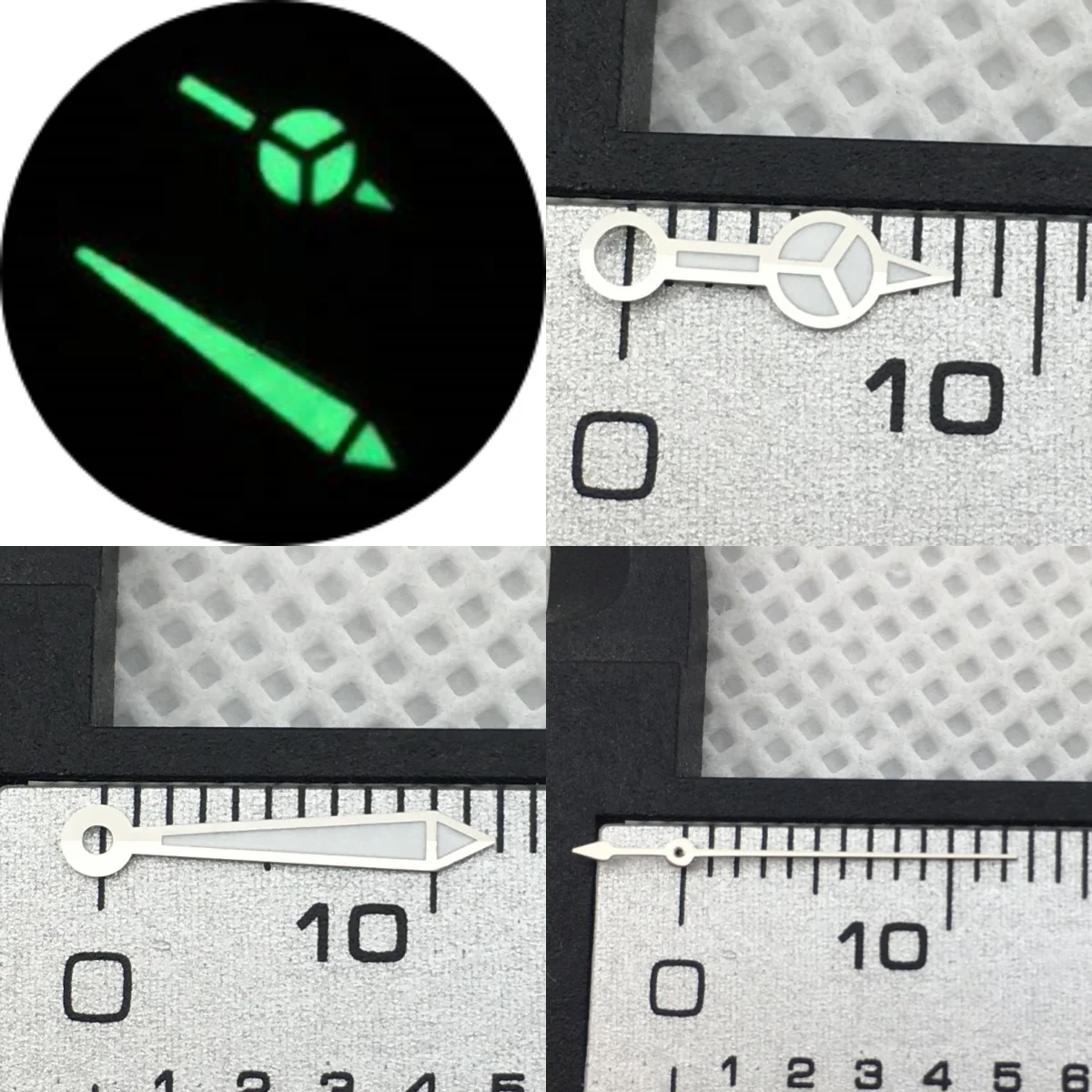 실버 골드 시계 핸드, NH35 NH36 무브먼트 시계 교체 부품 포함, 어둠 속에서 빛나는 그린