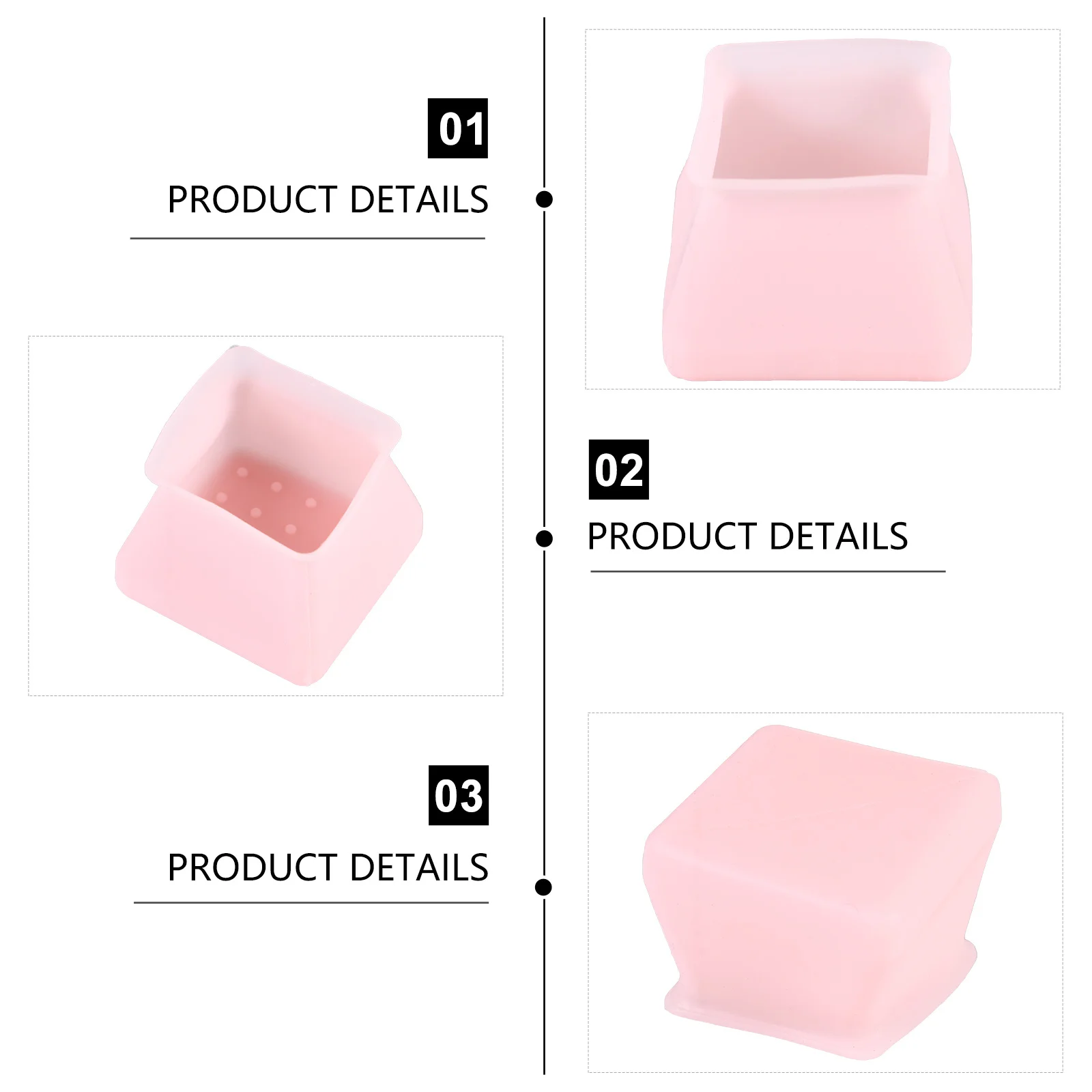 

20Pcs Chair Leg Covers Table Feet Cover Anti Slip Floor Protector Accessories Durable Soft Environmental Safe Chair Bottom Pads