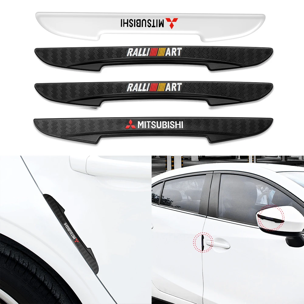 

4Pcs Car Door Anti-Collision Strip Body Truck Taxi Sticker For Mitsubishi Asx Outlander Xl 3 Lancer Ralliart L200 EX10 Pajero