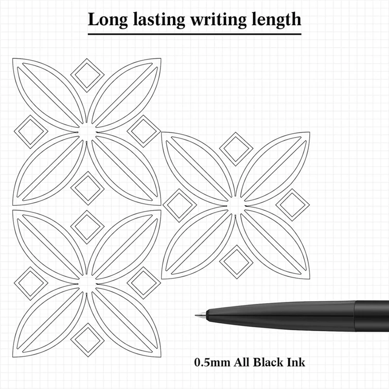 4 Pcs A B C D Rotation Reducer Ballpoint Pens Gadget Stress Relief Pen For Office Easy To Use