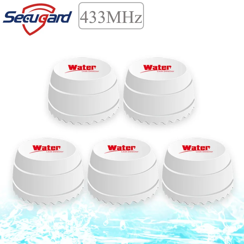 433MHz Water Leakage Detector Wireless Leak Flood Overflow Detection Wholesale Water Leaks Sensor For Home Security Alarm System