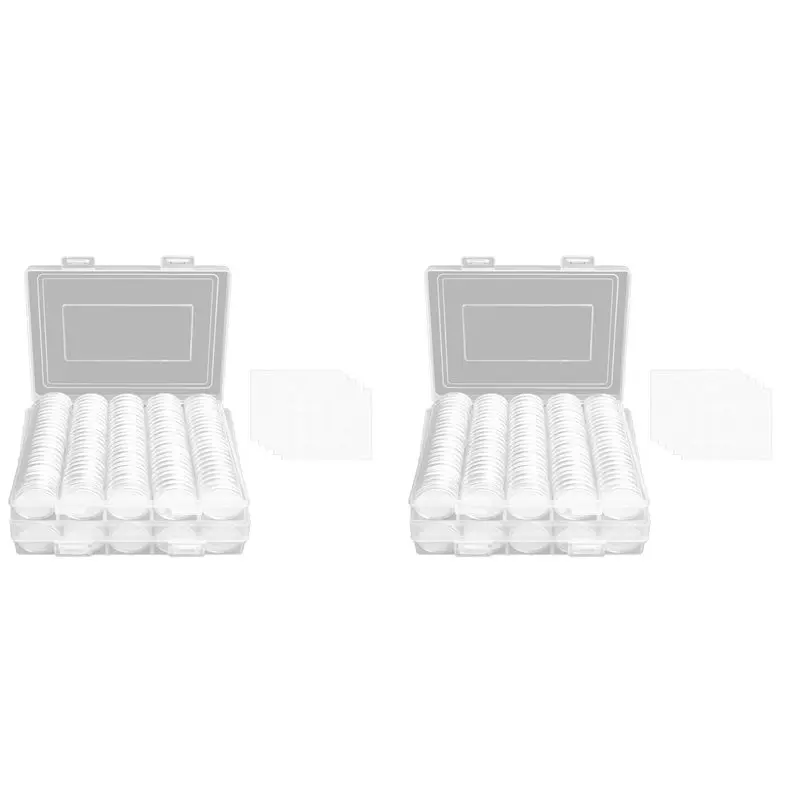 

A19F-480 Pieces 30Mm Coin Capsules Coin Holders For Collectors, With Foam Gasket 5 Sizes (17/20/25/27/30Mm) Coin Case