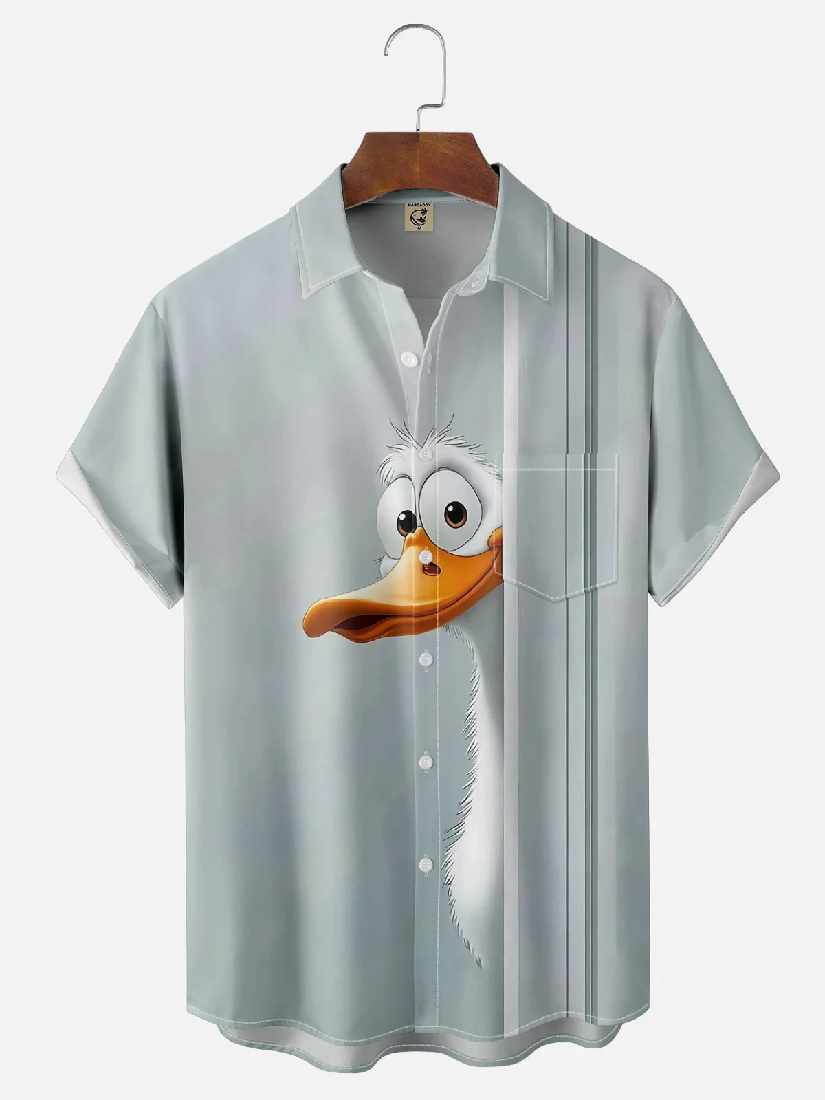 

Hawaiian Shirt Men's Short Sleeve Shirt Summer 3d Print Casual Fun Hawaii Cute Animal Print Lapel Short Sleeve Shirt
