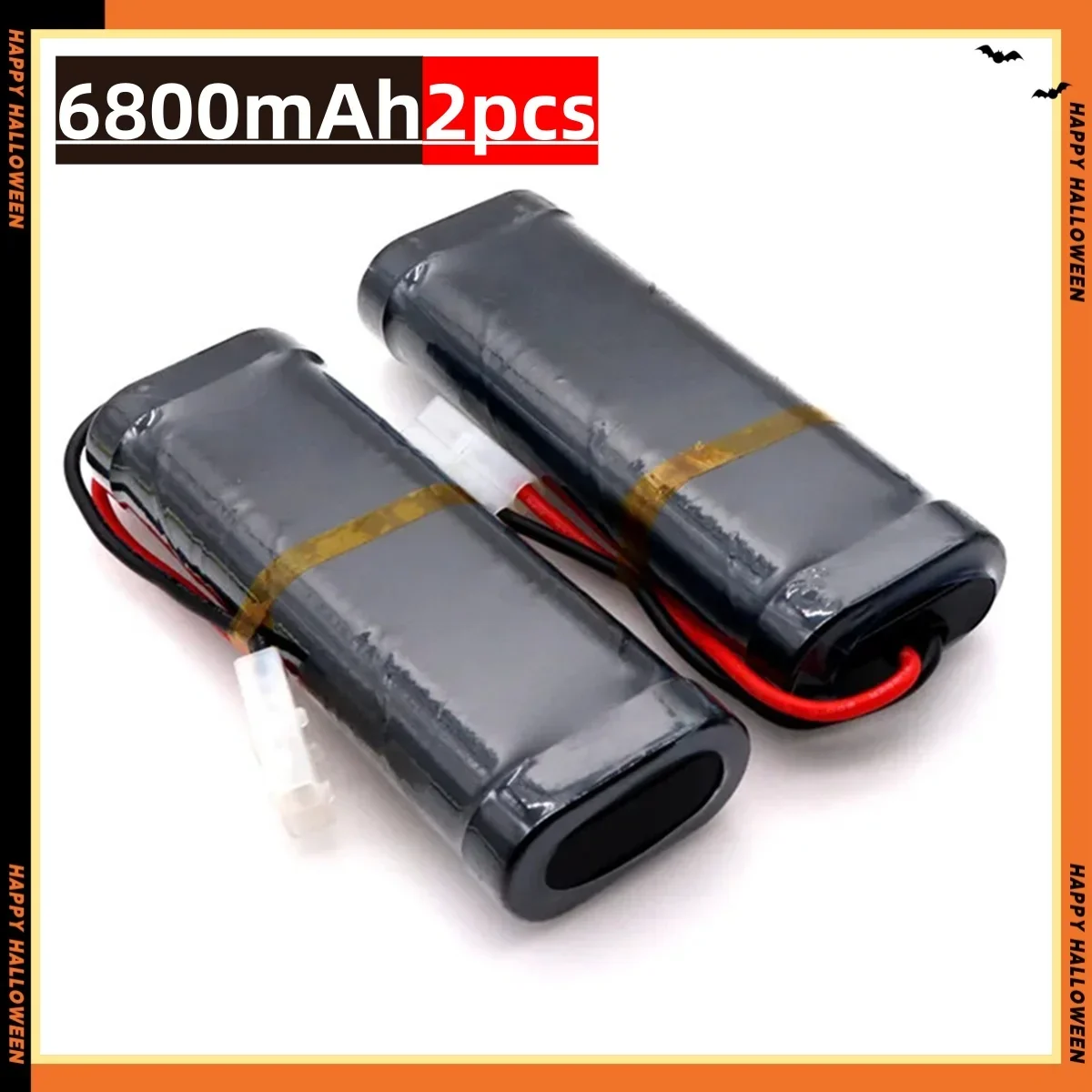 7,2 V batterij 6800 mAh NiMH-batterij RCcar Truck Bugibot Tank Ni MhBattery Grijs Dinervoeding, met Tamiya-connectoren