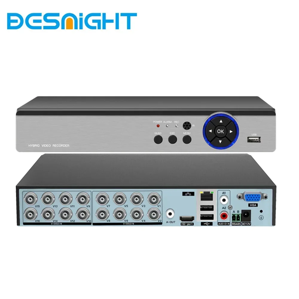 Dvr 6 in 1 16CH 5MP-N Support AHD 5MP IP Camera Face Detection P2P H.265 Video Surveillance Dvr 8 channels Cctv system