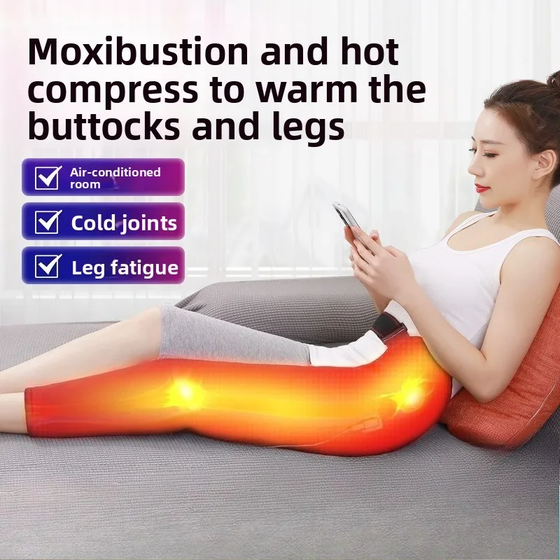 Red Light Massage Heating Leg Support Brace for Knee Arthritis Relief Heating Knee Brace for Cold-Induced Leg Pain Relief Warmth