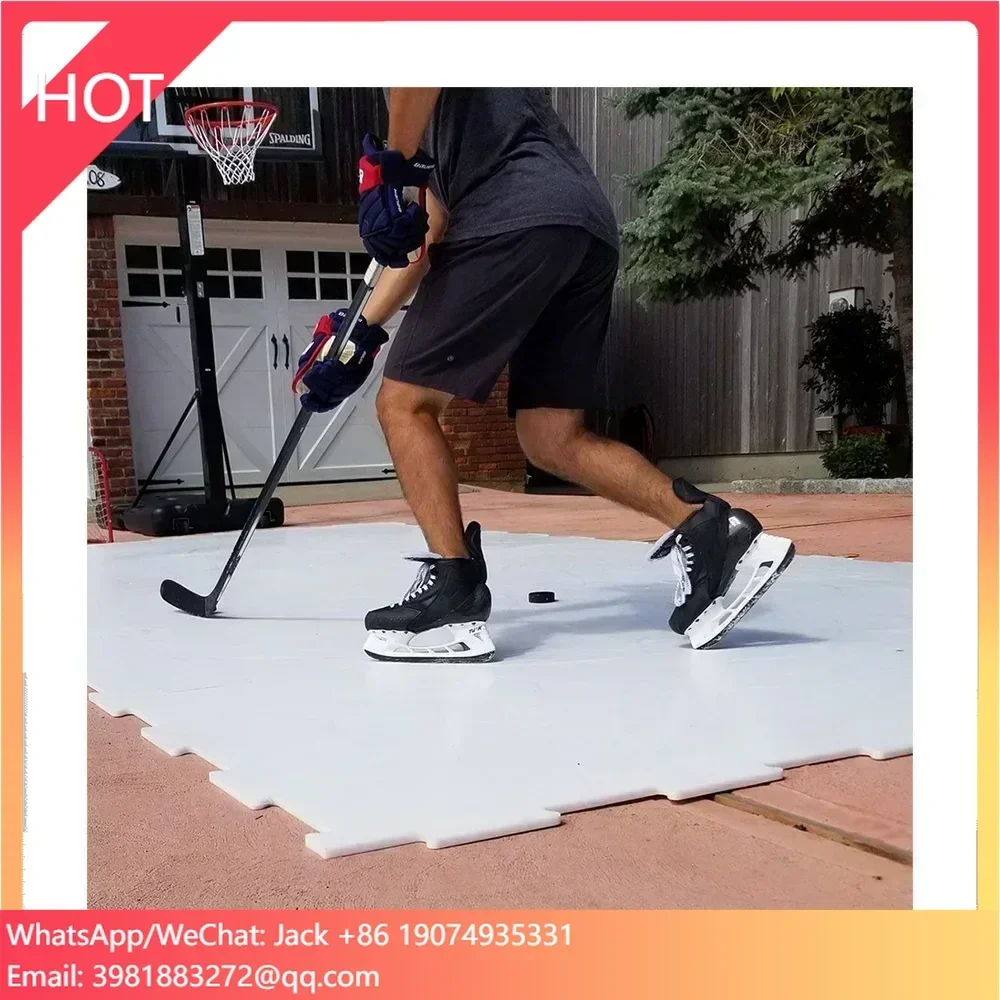 

Portable Size Customized White Hockey Synthetic Ice Rink Plastic Skating Panel