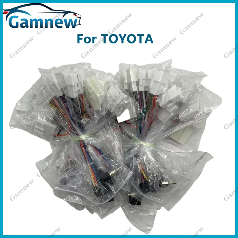 

20Pcs Car Stereo Wire Harness Adapter 16Pin Power Cable For Toyota Android Radio Multimedia Player