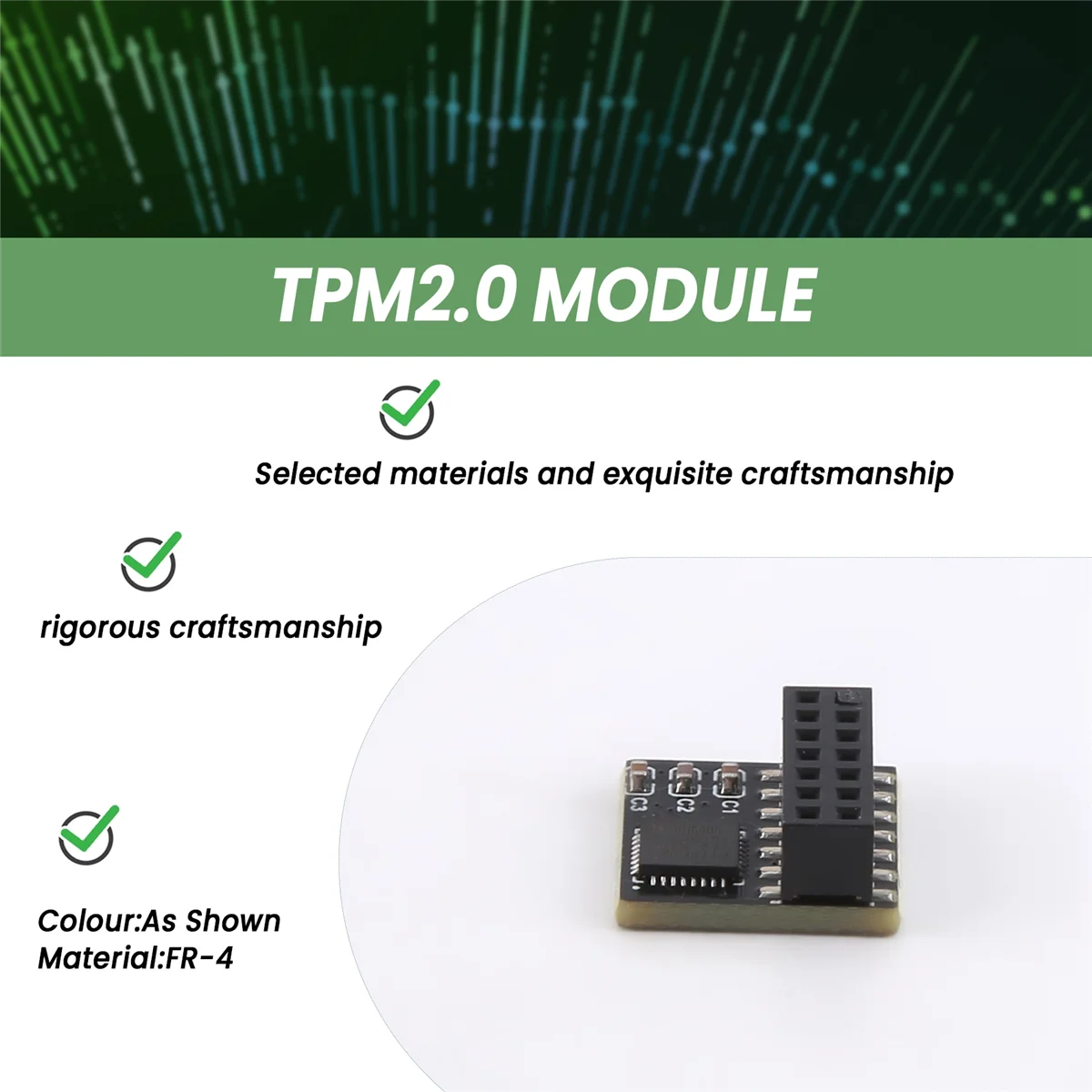 A51I TPM Security Module TPM2.0 for TPM SPI Parallel Trusted Platform Module Multi-Function Portable Module