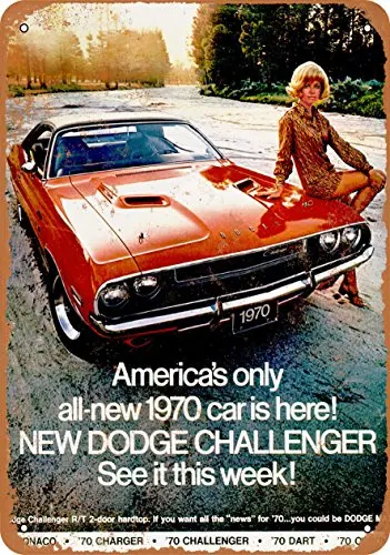 Metal Sign - 1970 Challenger - Vintage Look 2