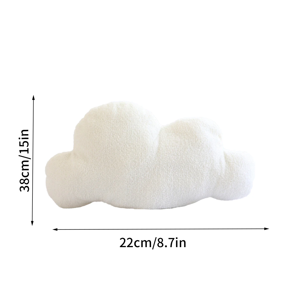 Nordic Style Cloud Shaped Cushion PP Cotton Soft Cute Plush Pillow for Home Sofa Decoration