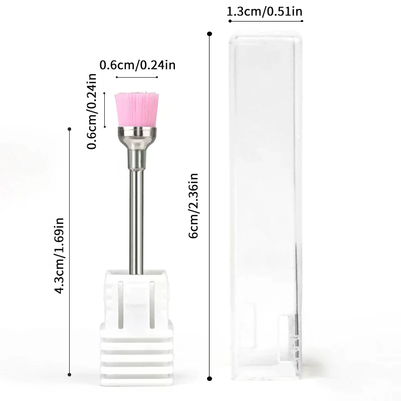 Broca para uñas, limpiador de cepillo de limpieza, limas eléctricas para uñas, fresa, removedor de polvo, accesorios de taladro, herramienta para decoración de uñas, pulidor