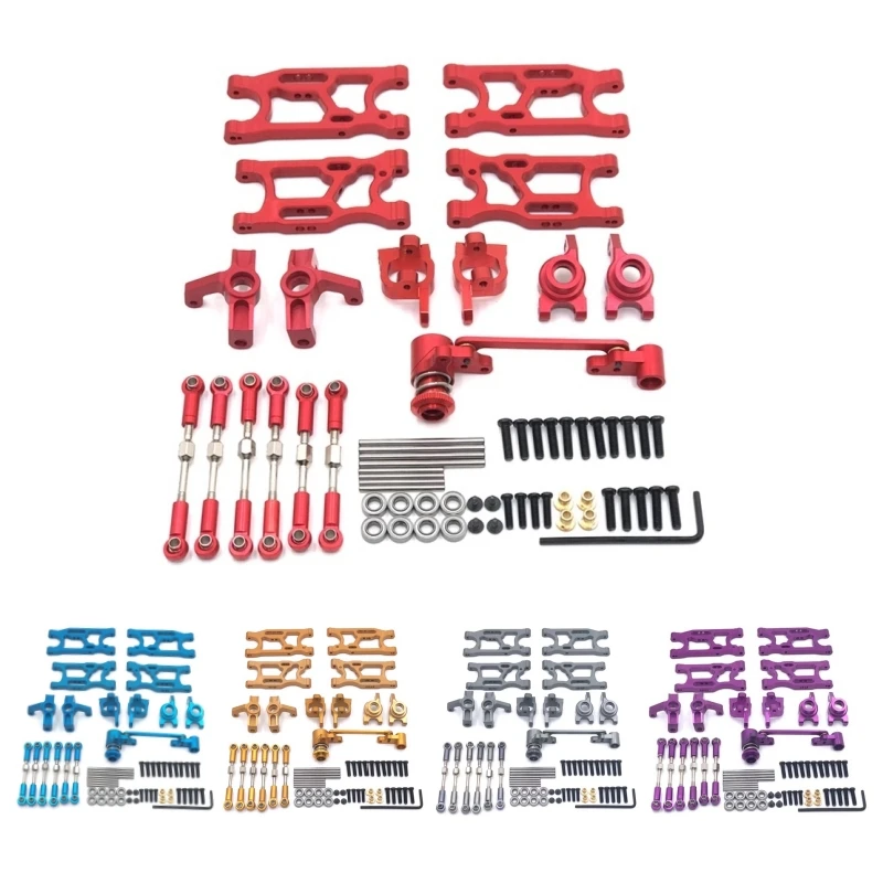 

Металлический модернизированный поворотный рычаг на радиоуправлении, комплект компонентов рулевого управления для LC RACING 1/14 LC12B1 EMB-1H-DTH-MTH, запасные части