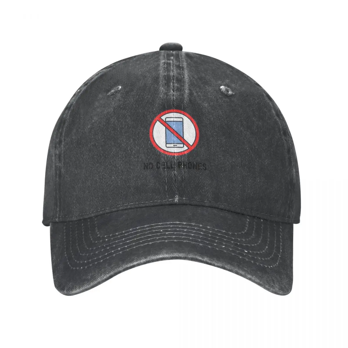 No Cell Phones No Mobile Phones Cowboy Hat funny hat Rugby Fashion Beach Women's Beach Men's