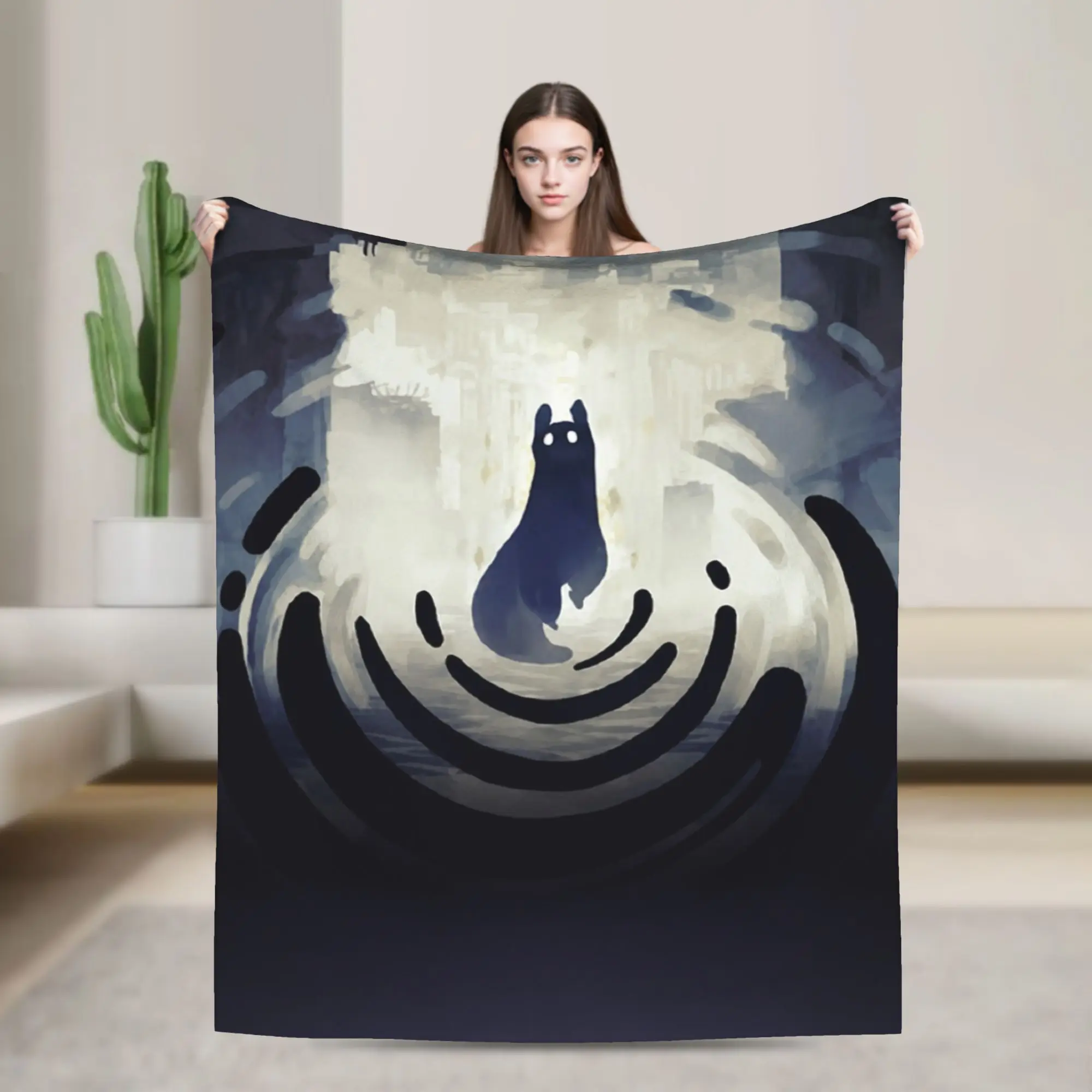 Relax Rain World Slugcat Indie Game Survival Platformer Blanket Accessories Bedding Decorative  Throw Blanket Ultra-Soft Velvet