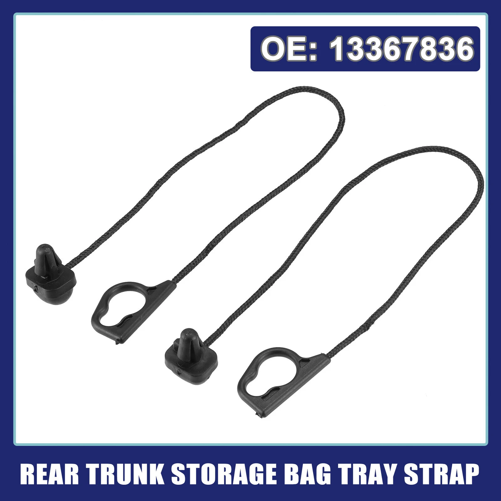 1/2Pcs Car Rear Boot Trunk Parcel Shelf Cord String Strap Rope For Vauxhall Opel CORSA D E 2007-2015 DOOR 13367836 Auto Part