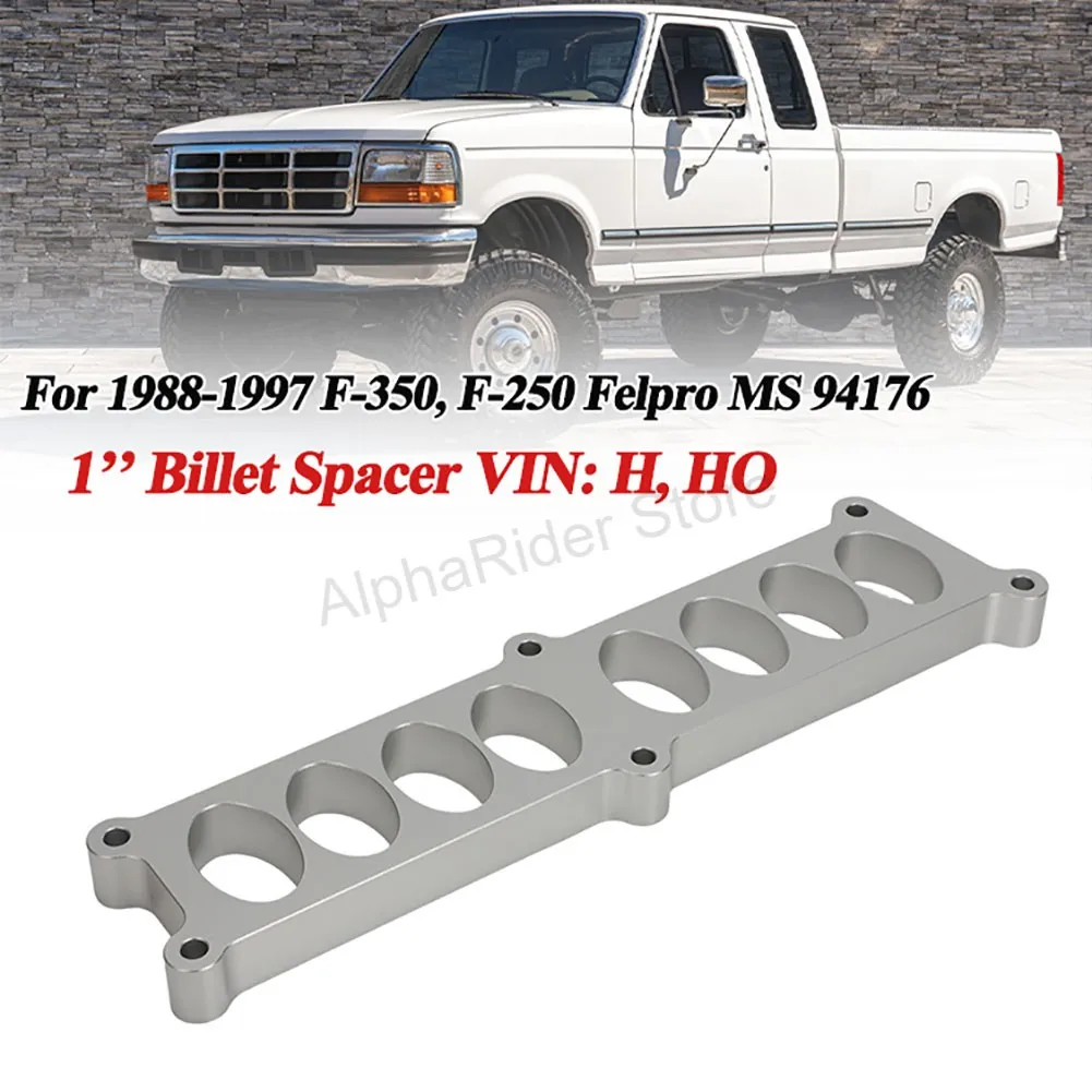 Nuevo espaciador de palanquilla de 1 "VIN: H, HO para 1988-1997 F-350, F-250 Felpro MS 94176 aluminio de alta calidad