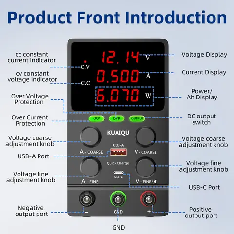 OVP OCP DC Bench Power Supply Upgraded Model 30V 10A 300W Lab Voltage Current Regulator 24V 12V Adjustable power Source Repair