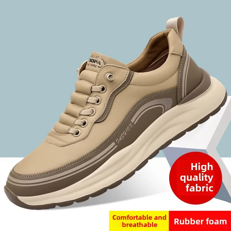 Hot Sales Luxury Men's Sneakers 2025 Designer Anti Slip Jogging Shoes Brand Outdoor Sports Shoes Man Leather Casual Running Shoe