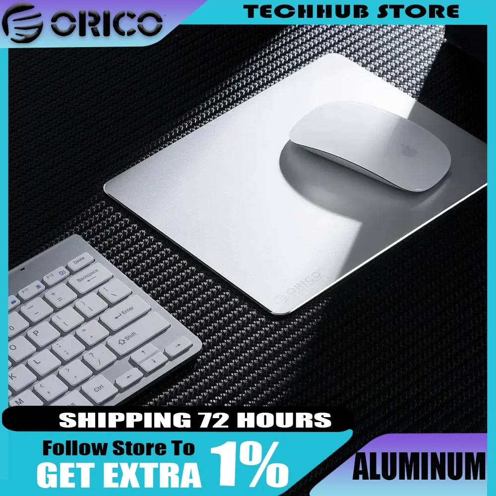 ORICO AMP2218 AMP3025 Mouse Pad Aluminum Alloy Hard Smooth Slim Double Side Waterproof Custom Computer Office Gaming Mousepad