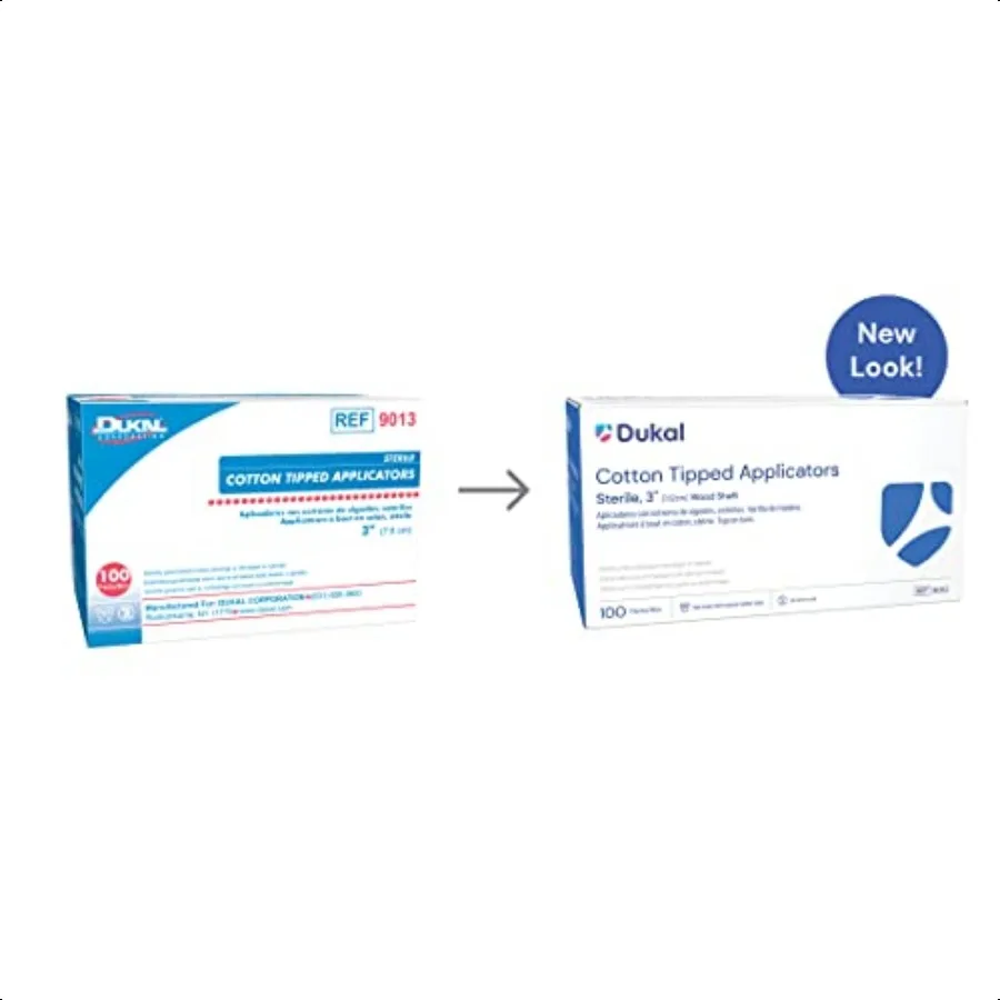 두칼 면 팁 어플리케이터 3 200개입 면봉 나무봉 의료용 멸균 면봉 100개