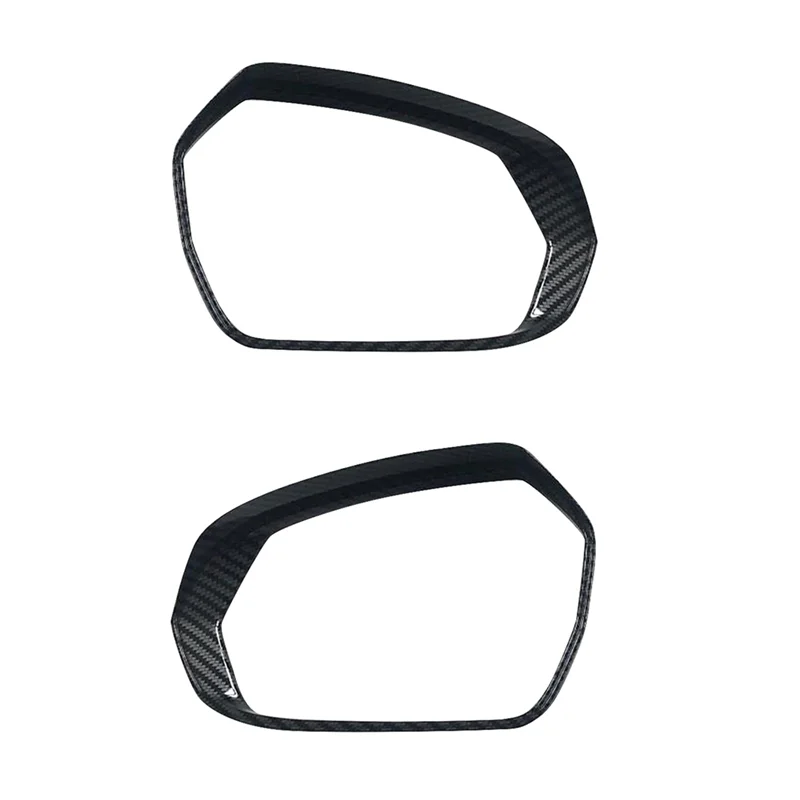 Car Carbon Fiber ABS Rear View Mirror Rain Shield Cover Trim for Hyundai Custo 2022