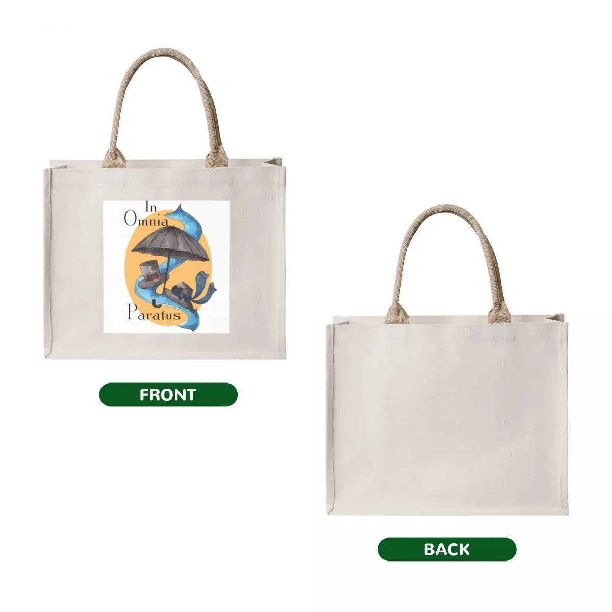 In Omnia Paratus Tote Bag large size bags hand bag Eco bag Women's