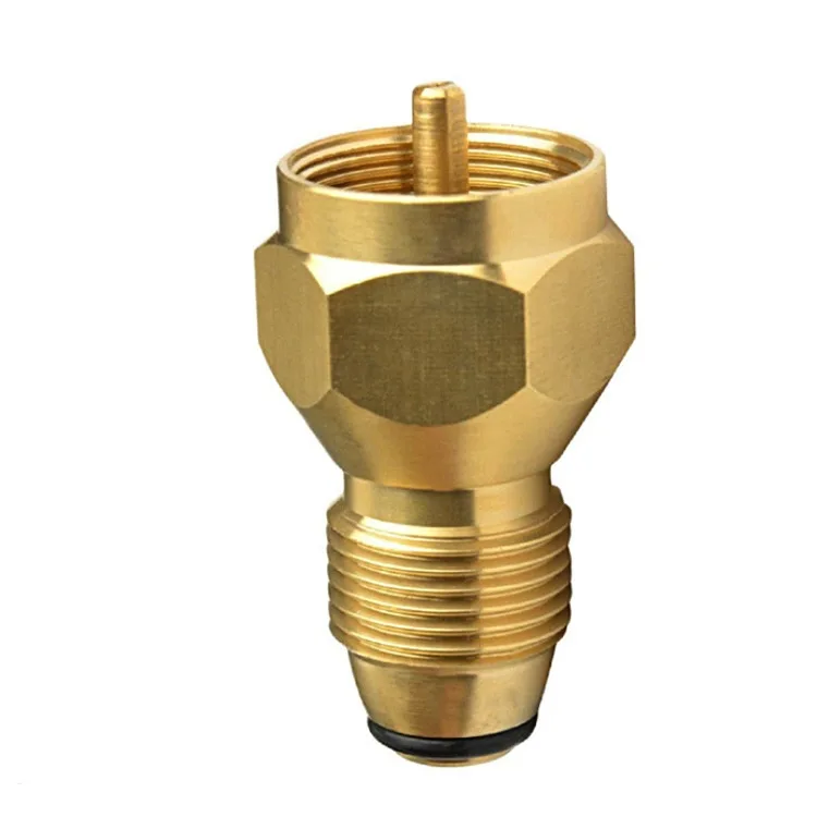 

10Pcs Perry QCC One Pound Gas Cylinder POL Copper Adapter Inflatable Fittings Brass Hexagon Valve