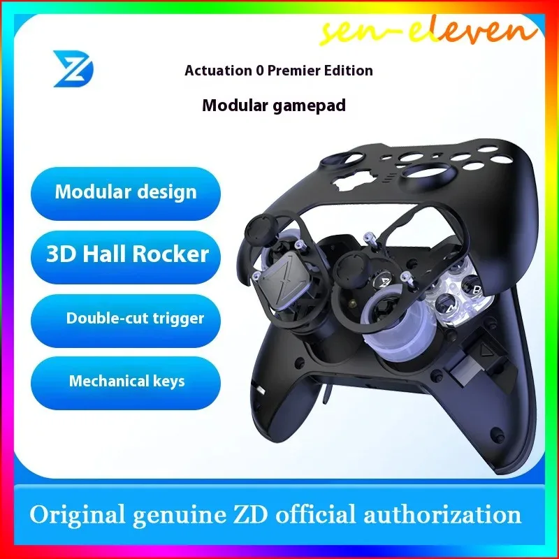 ZD O+ Excellent Modular Elite Game Controller RGB Bluetooth Wireless Gamepad for Steam Tablet Phone Customizable Gaming Joystick