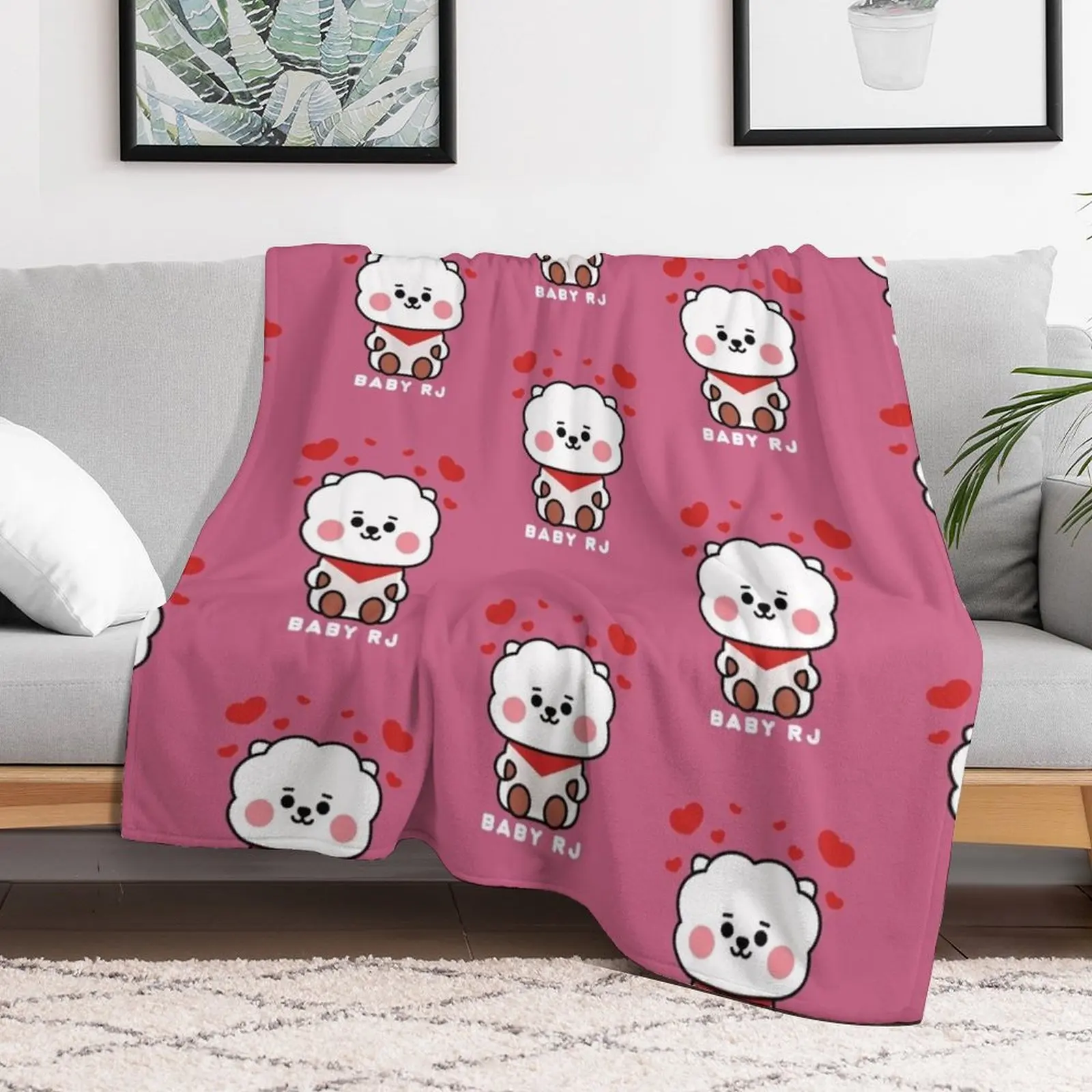 

LOVELY BABY RJ- Fan Art Throw Blanket Camping funny gift For Baby Decorative Throw Blankets