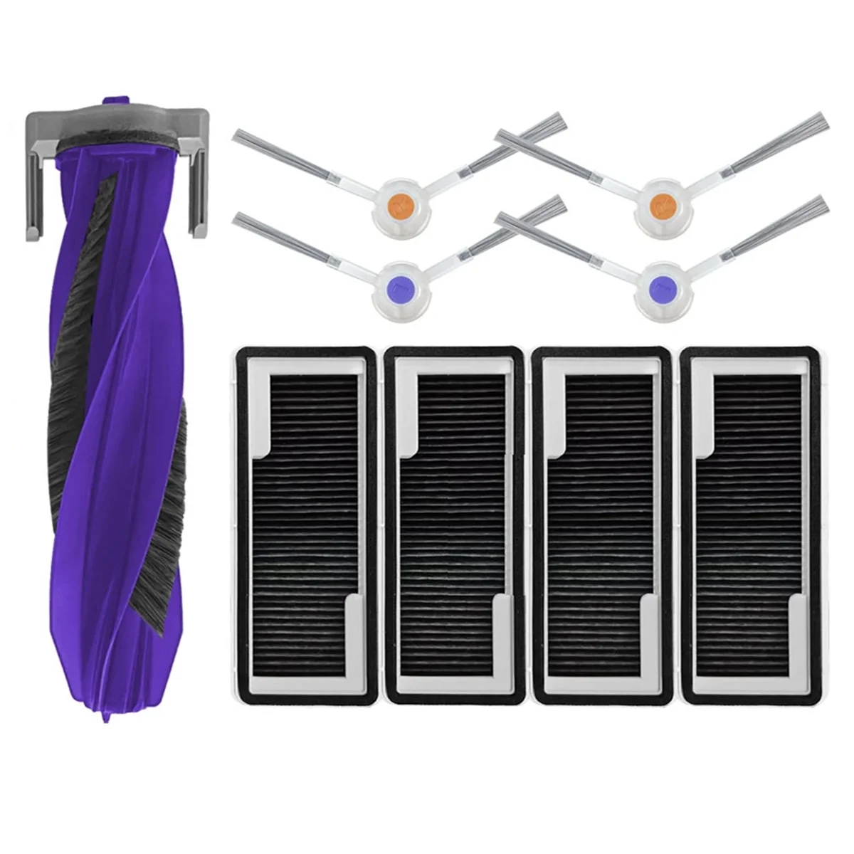 For Freo X Plus Robot Vacuum Parts Main Side Brush Activated Carbon Hepa Filter Dust Bag Brush Cover