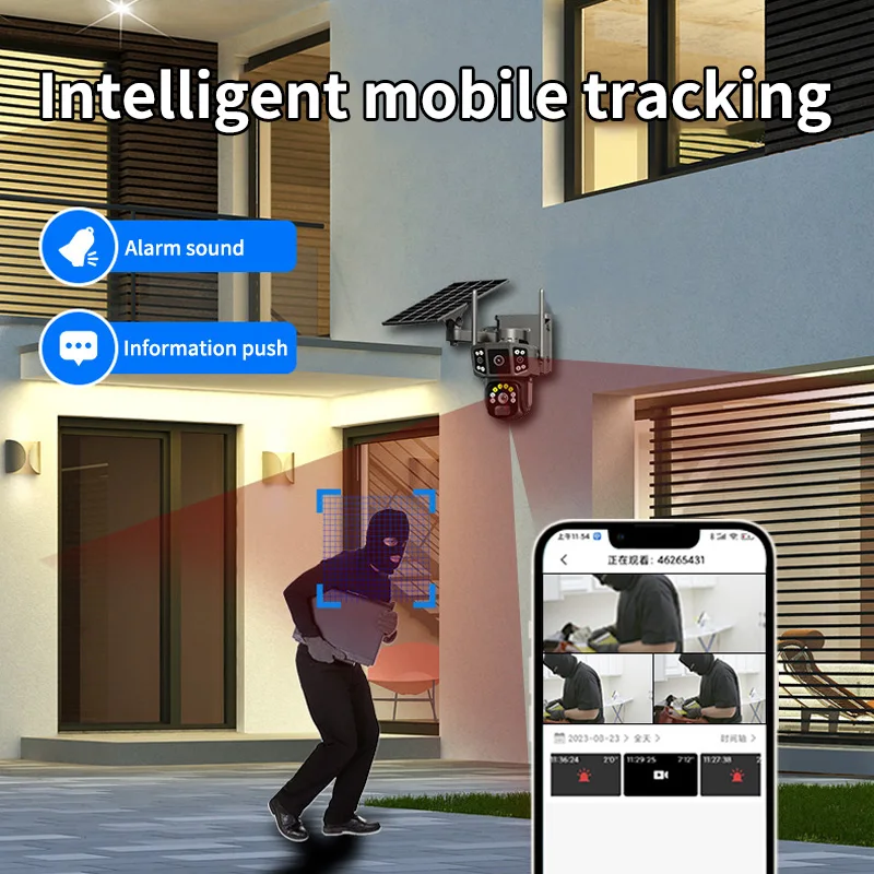 

Трансграничная 4G уличная камера с солнечной батареей и низким энергопотреблением, беспроводная Wi-Fi, водонепроницаемая камера, устройство дистанционного мониторинга ночного видения