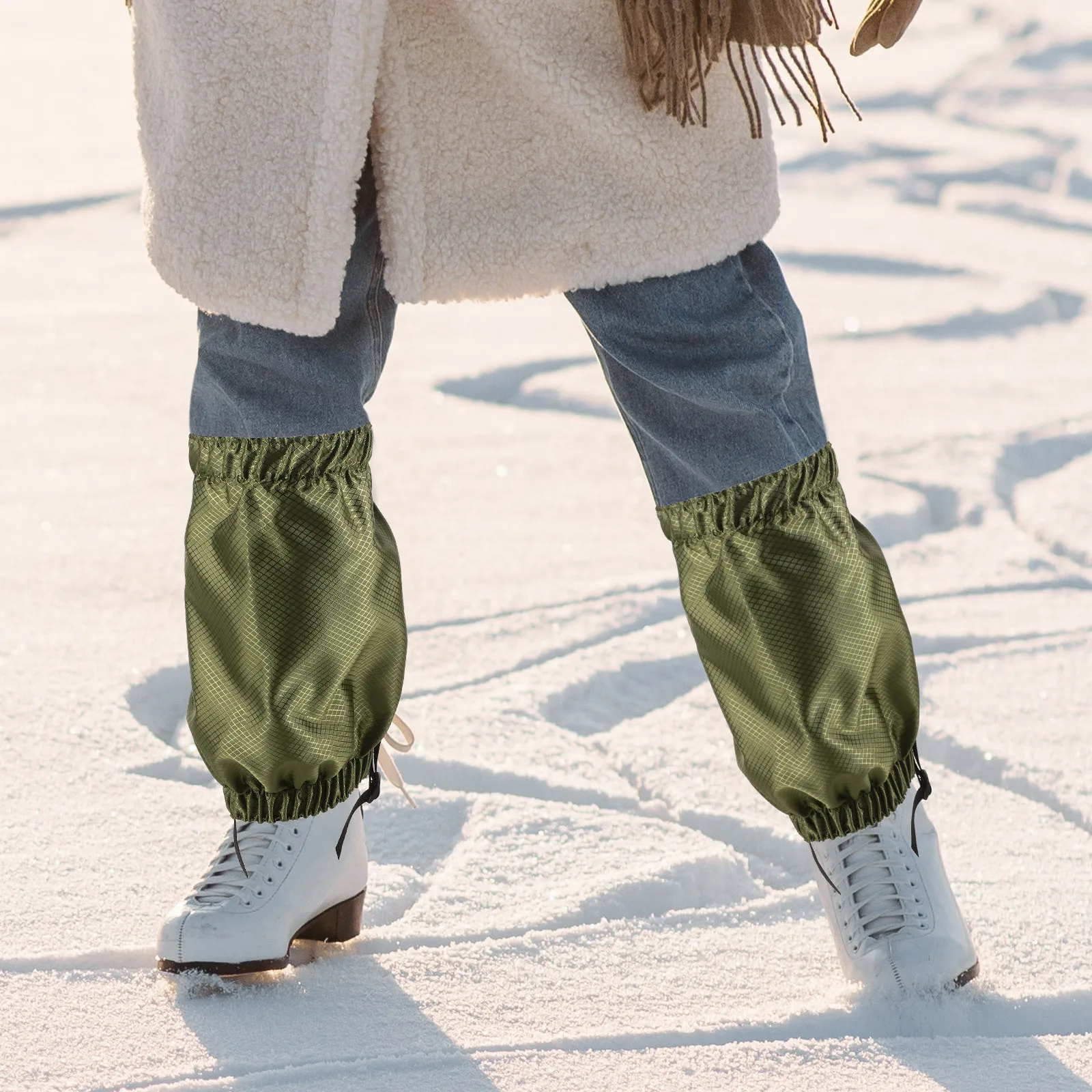 

1 Pair Anti-Snow Gaiter 420D Oxford Cloth Durable Outdoor Boot For Hiking Trekking Snow Desert Leg Protection Hiking Gaiters