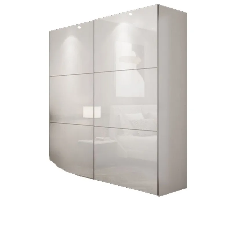 

Ярко-белый раздвижной шкаф-купе класса люкс для спальни, простой и современный дизайн