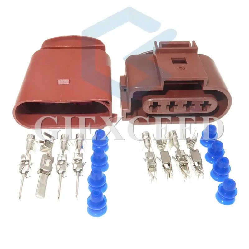 

4 Pin 1J0973824A 1J0973724A 3.5mm Waterproof Female Male Auto Oxygen Sensor Plug Harness Connector AC Assembly Sockets For VW