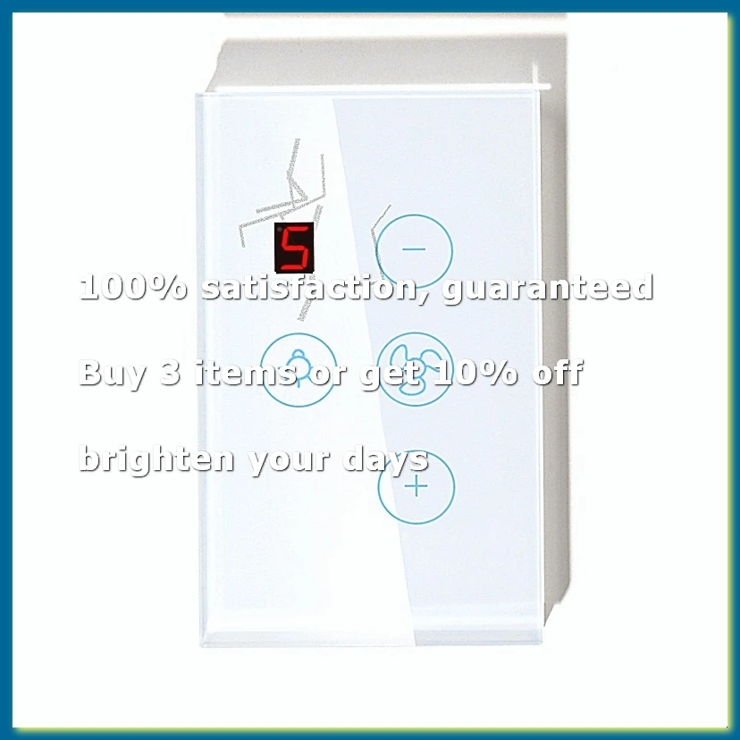 Tuya Zigbee Smart Fan Light Switch US Network Connection APP Control / Assistant Voice Control White