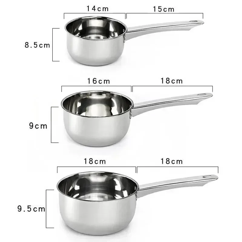 Edelstahl Antihaft-Pfanne Nudel topf Küchen zubehör Milch topf Aluminium Topf Geschirr Pfanne Haus manns kost Kochgeschirr