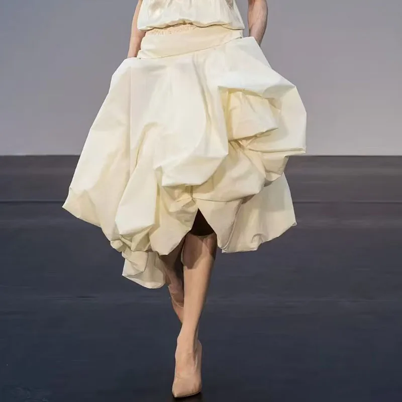 Women's Layered 3D Skirt, Fashionable and Versatile Asymmetrical Skirt, High-Quality High-Street Mid-Length Skirt, 2026, New y2k