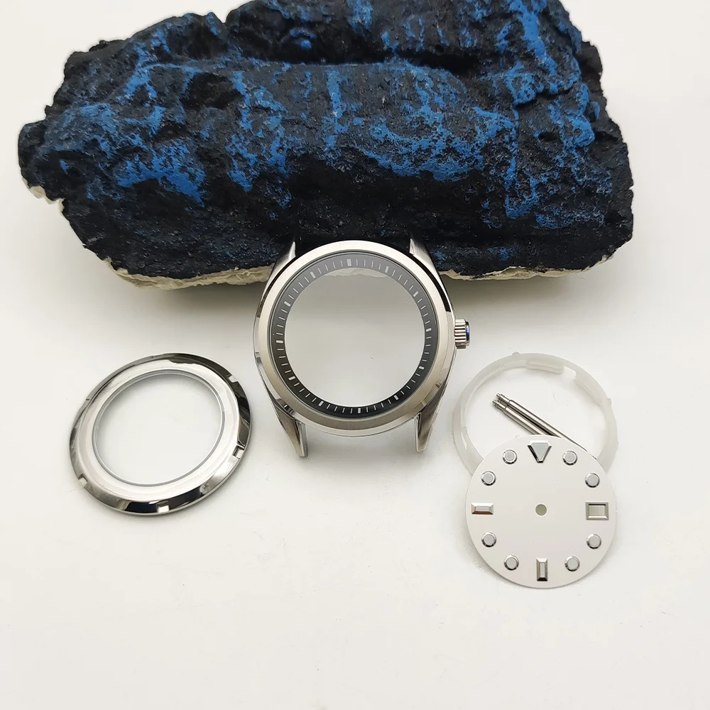 Relojes mecánicos para hombre, caja de 40MM, modificación de caja, caja NH35, movimiento mecánico automático, esferas estériles disponibles