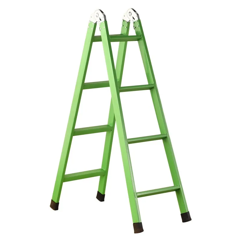Household ladder, folding thickened herringbone ladder, multi-purpose vertical ladder, portable dual-purpose telescopic ladder