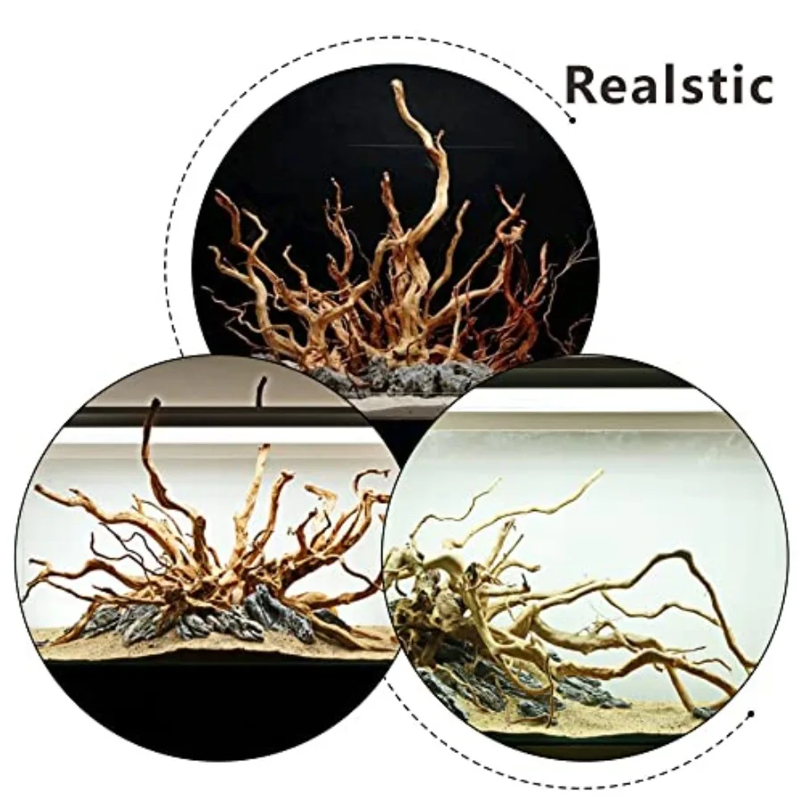 5 قطعة حوض السمك Driftwoods تورال Driftwood خزان الأسماك الزينة الصلبة الزواحف الخشب فروع لخزان الأسماك الأسماك الصغيرة إخفاء