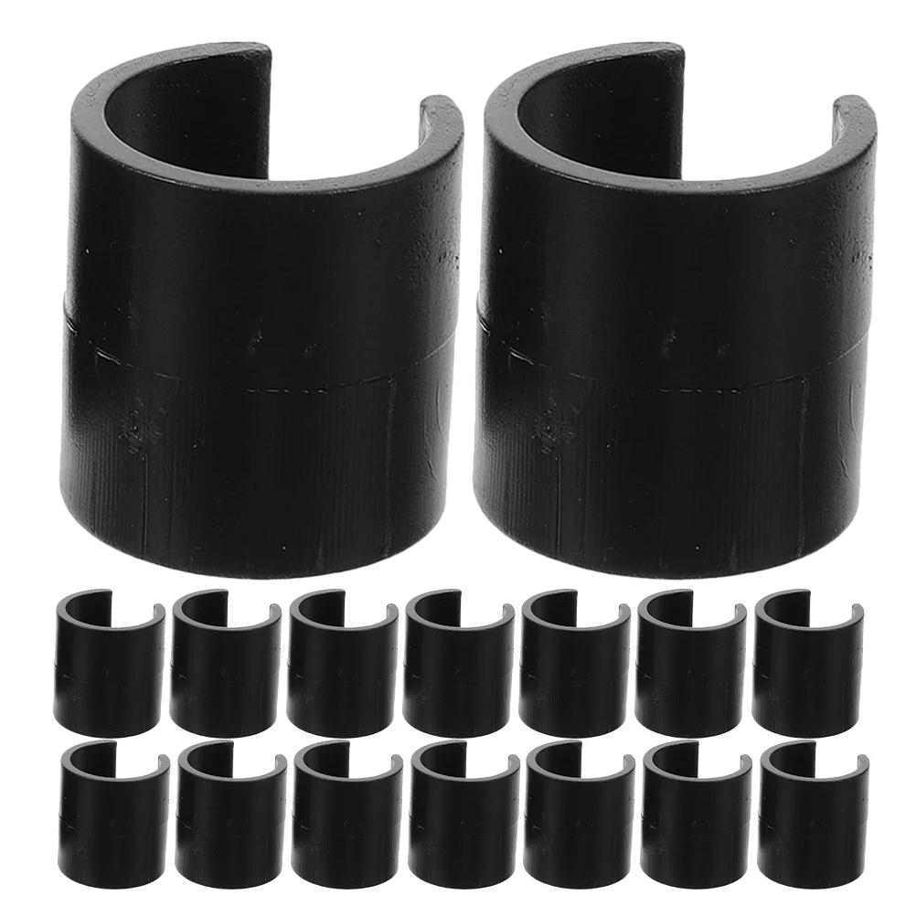 20 個サッカートレーニングポールクリップバナークリップ旗クランプ小型旗竿ガーデンアクセサリー屋外フラグプラスチック