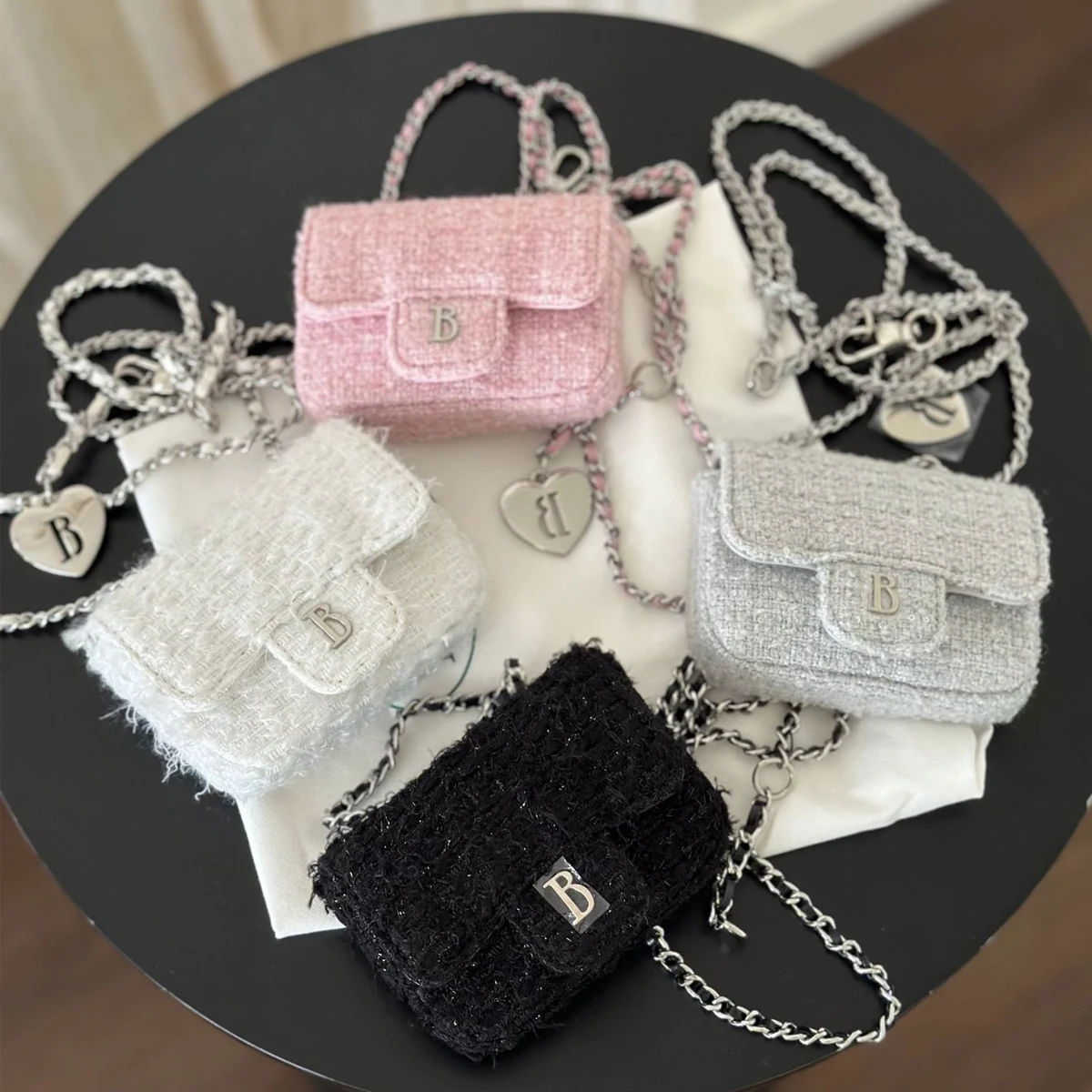 

Mini Chain Crossbody Bag Korea Niche Design 7 Kets Small Fraance Sle Card Holder Versatile Youth Casual Faion Korean Sewing Line