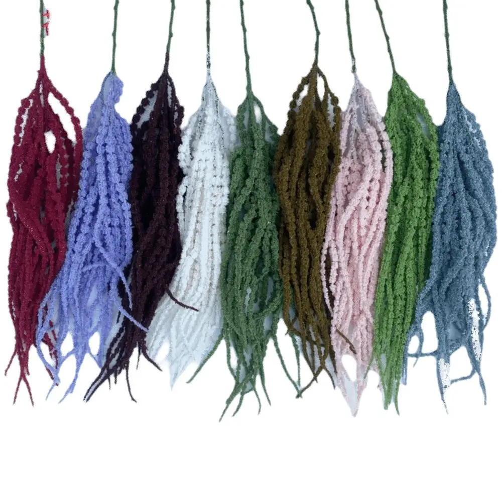 متعدد الألوان الاصطناعي نبات معلق زخرفة الملحقات مقلد أمارانثوس كوداتوس رغوة صور الدعائم #2