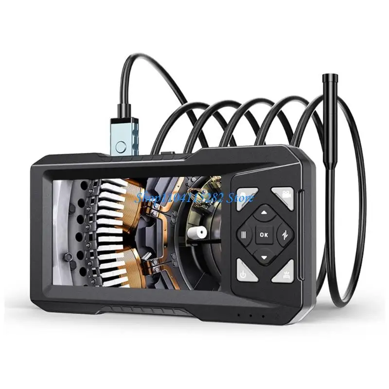 

Профессиональный набор камер для механика, поворотный дисплей 4,3 фута, жесткая 5 м, для исследования каналов HVAC